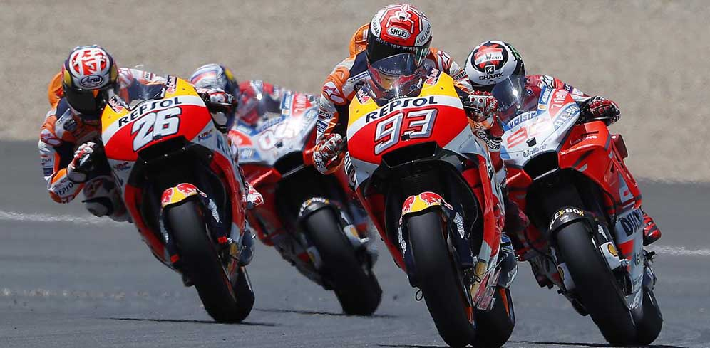 Lorenzo Halangi Dovizioso Kejar Marquez